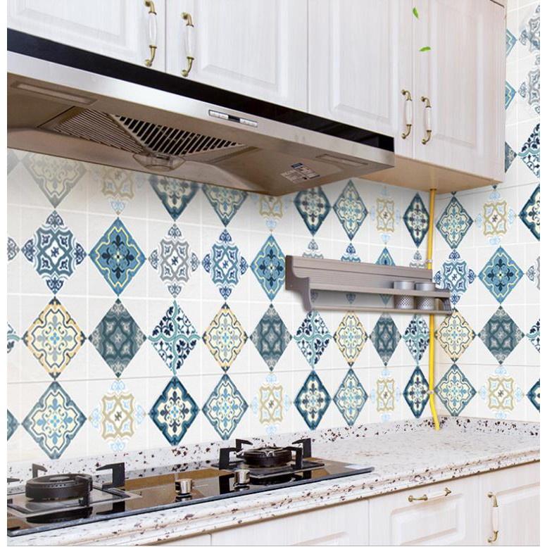 Cuộn Giấy Dán Bếp Hình Hoa Văn - Đá Cẩm Thạch Trang Trí Tường Dài 3m x Rộng 60cm