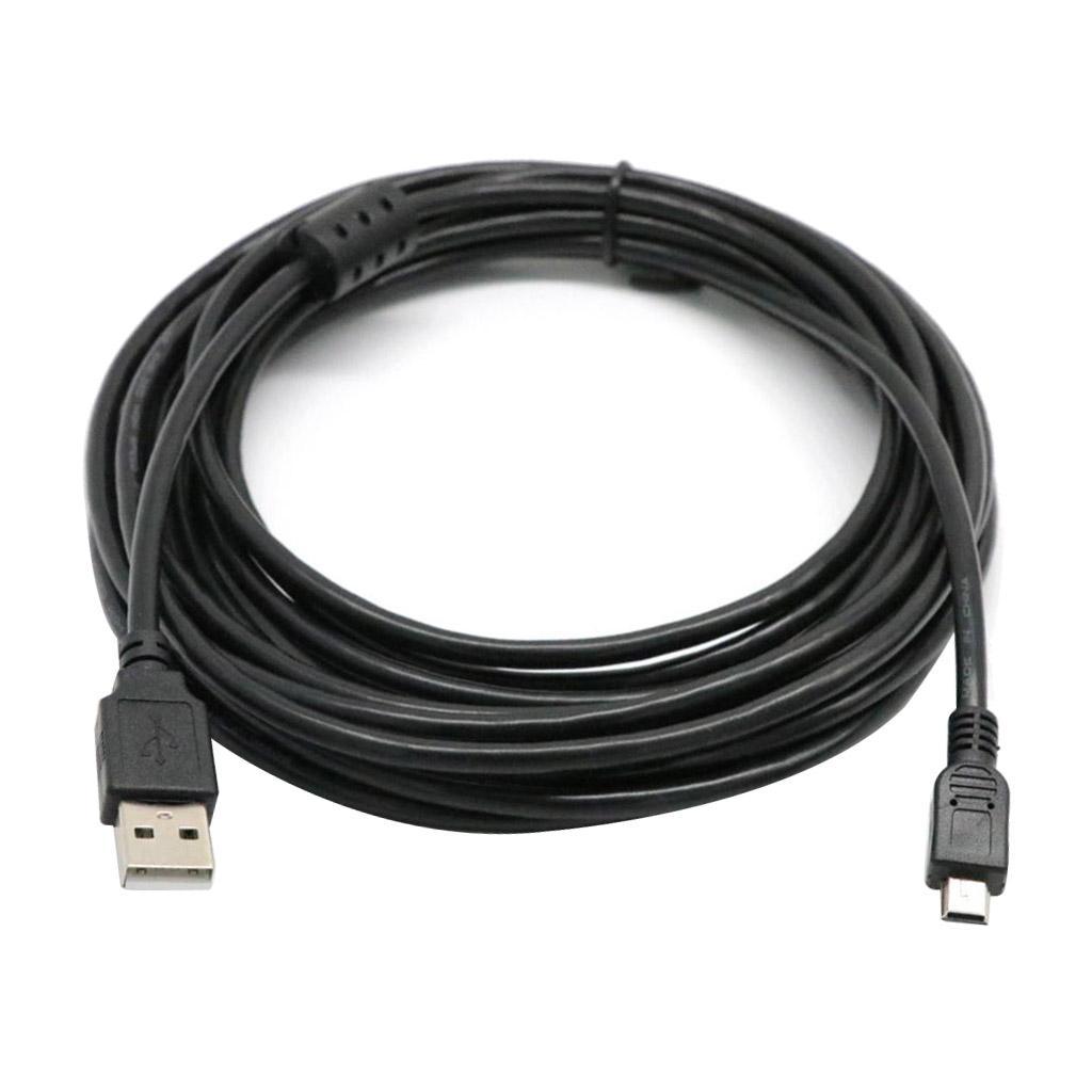 USB 2.0 A Male to Mini  Pins Male Line Data Sync High Speed Charging Cord