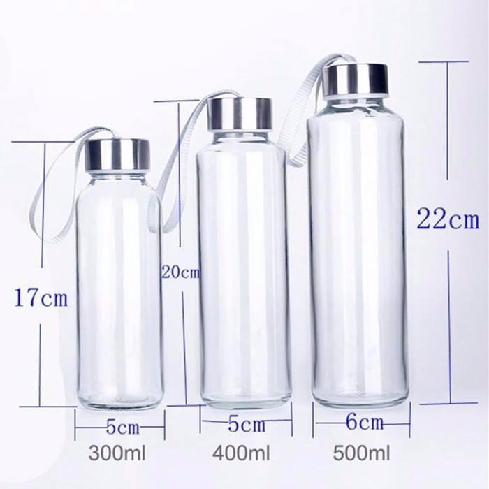 BÌNH DETOX THỦY TINH 500ML NẮP DÂY- TIỆN ÍCH GIA DỤNG