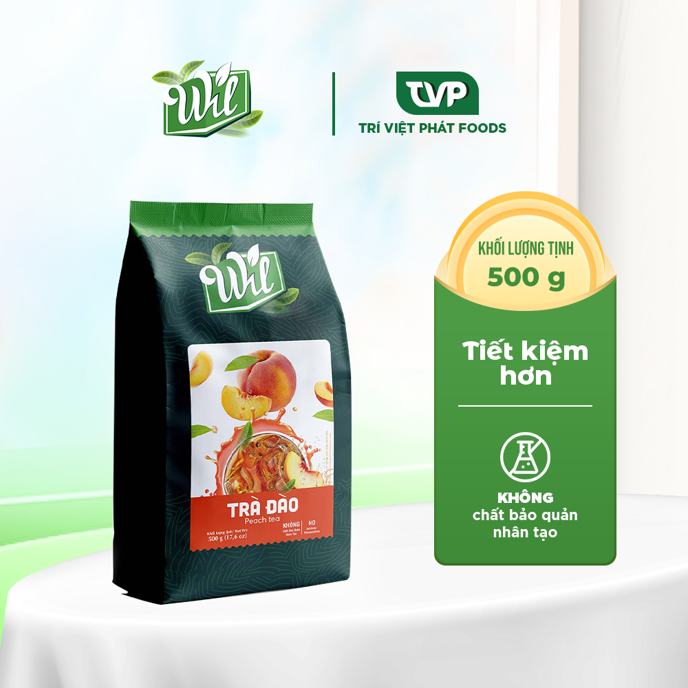 Trà đào Wil hòa tan dùng trong pha chế trà trái cây giải nhiệt túi 500g