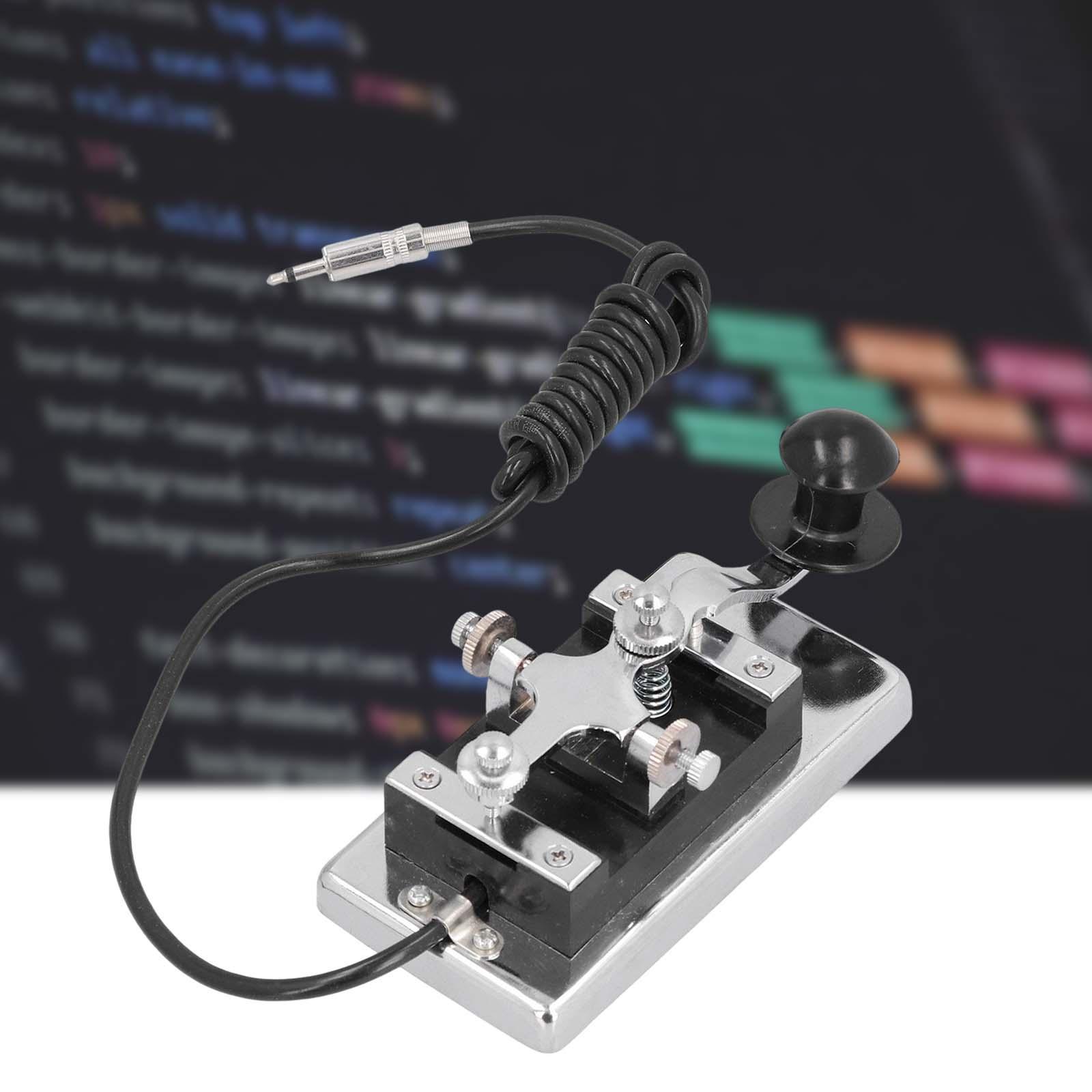 Telegraph Key Heavy Key Straight Key Shortwave Radio for Communication Teaching Radio Amateur Exerciser