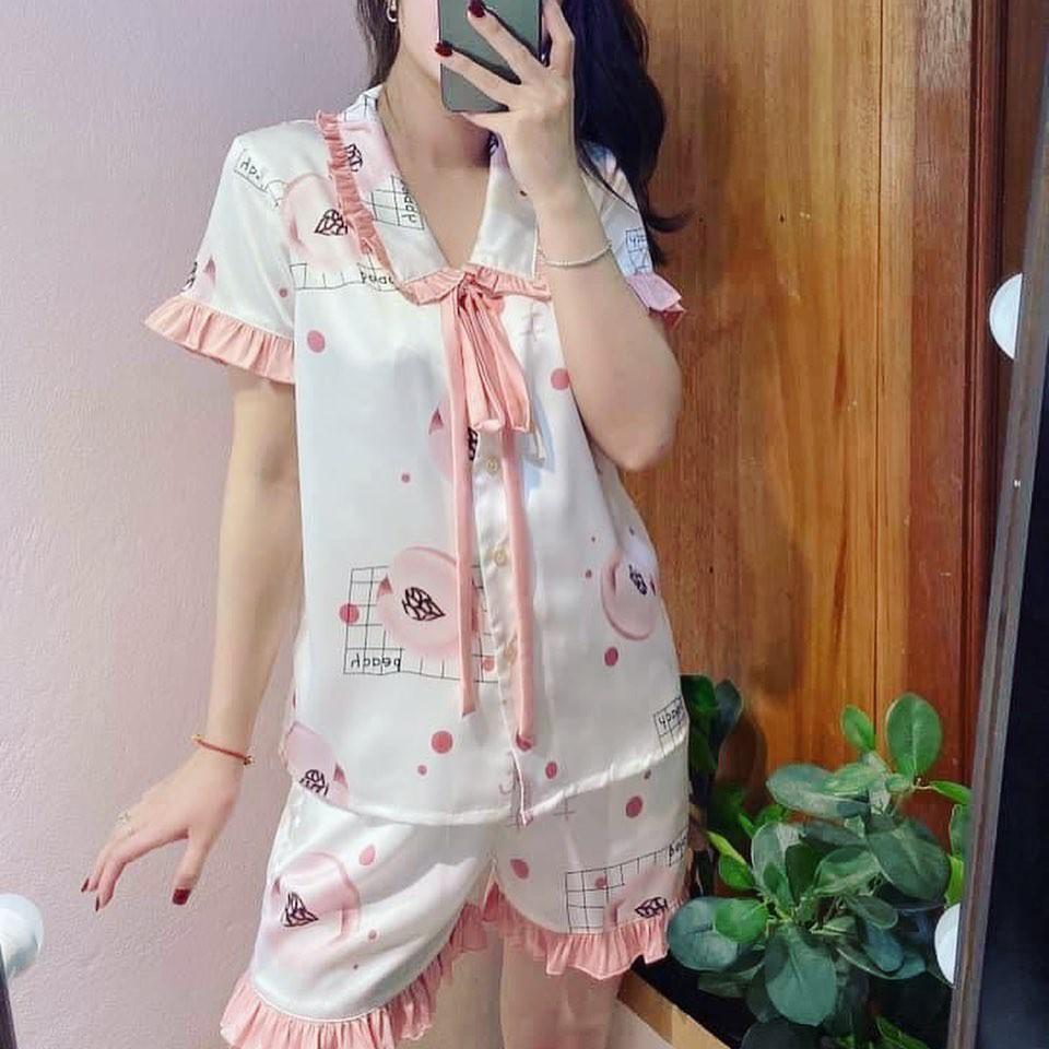 - Set Pijama Lụa Bèo Tiểu Thư - L218