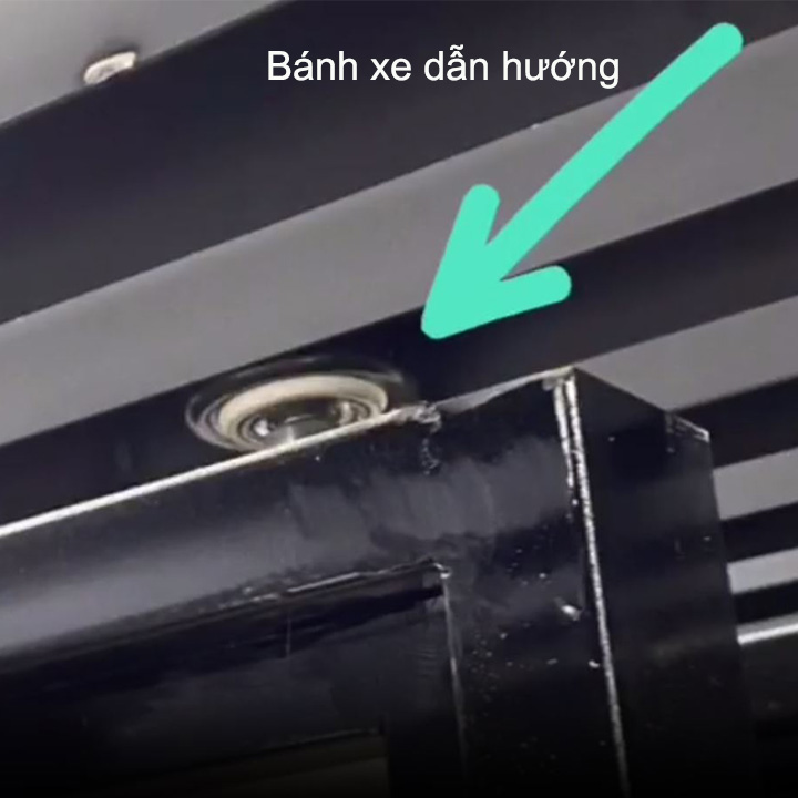 Bộ 2 bánh xe con lăn tì dẫn hướng cho cửa trượt phi 30mm, có vòng bi và trục ren M6