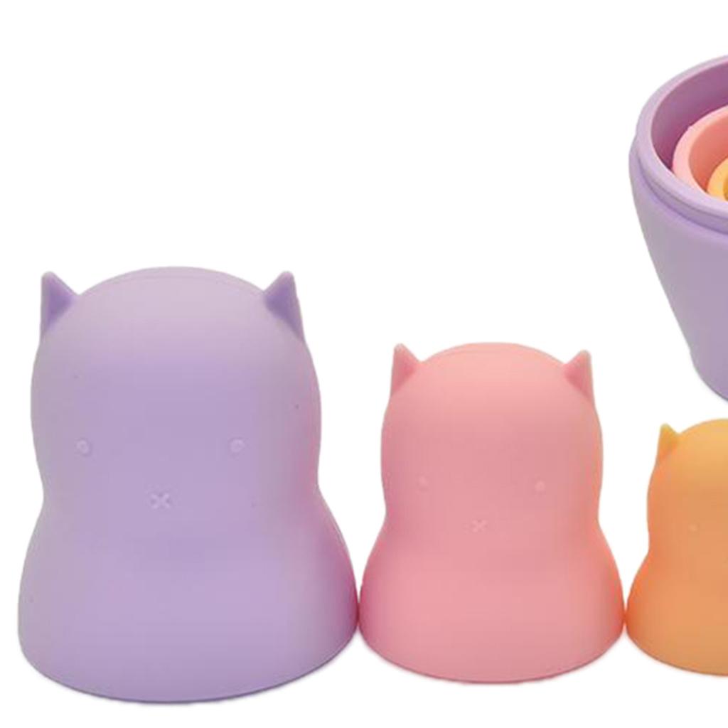 4PCS Stacking Sensory Stacker Building Educational Toys Style A