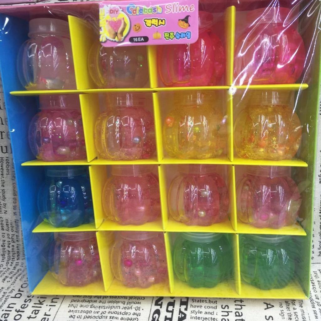 Slime BÍ NGÔ NG0C TRAI charm sao giấy 9 màu cực đẹp Đồ chơi hũ slam chất nhờn ma quái squishy