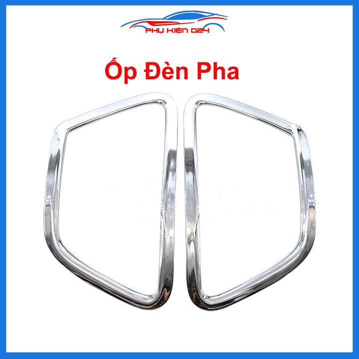 Ốp viền đèn pha hậu mạ crom Ecosport 2013-2014-2015-2016-2017, 2018-2019-2020 chống trầy trang trí bảo vệ xe