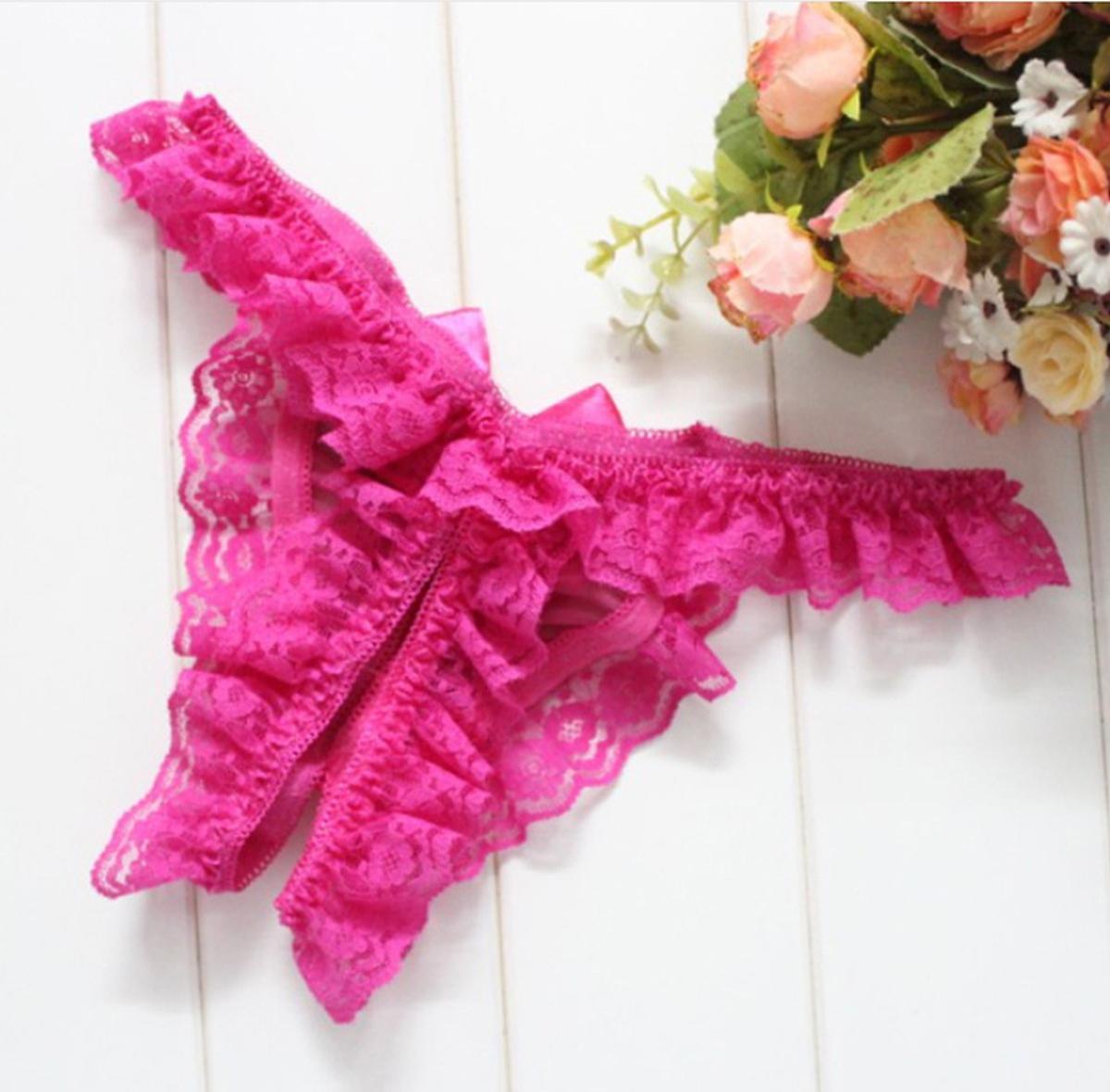 Quần lót nữ chất ren nóng bỏng hàng đẹp - Màu hồng đậm