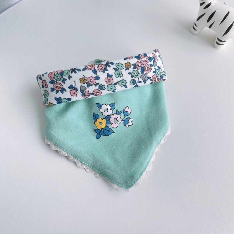 Yếm tam giác 2 mặt cho bé - Yếm cổ trẻ em chất liệu 100% cotton mềm mại