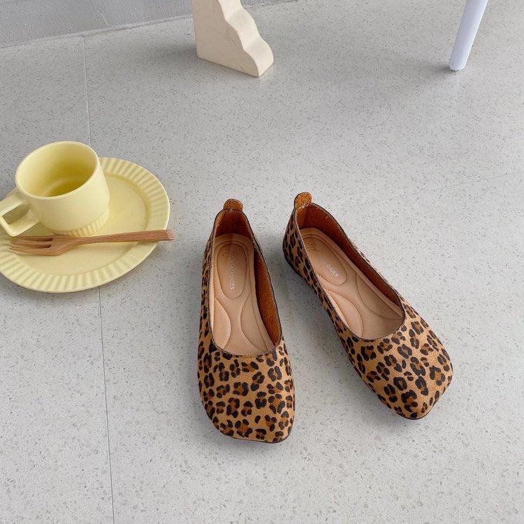 Giày búp bê đế mềm mũi vuông thời trang sành điệu thanh lịch cho nữ