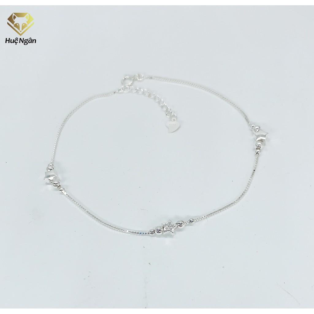 Lắc chân bạc Ý 925 Huệ Ngân - Ngôi sao may mắn RYBJ50118