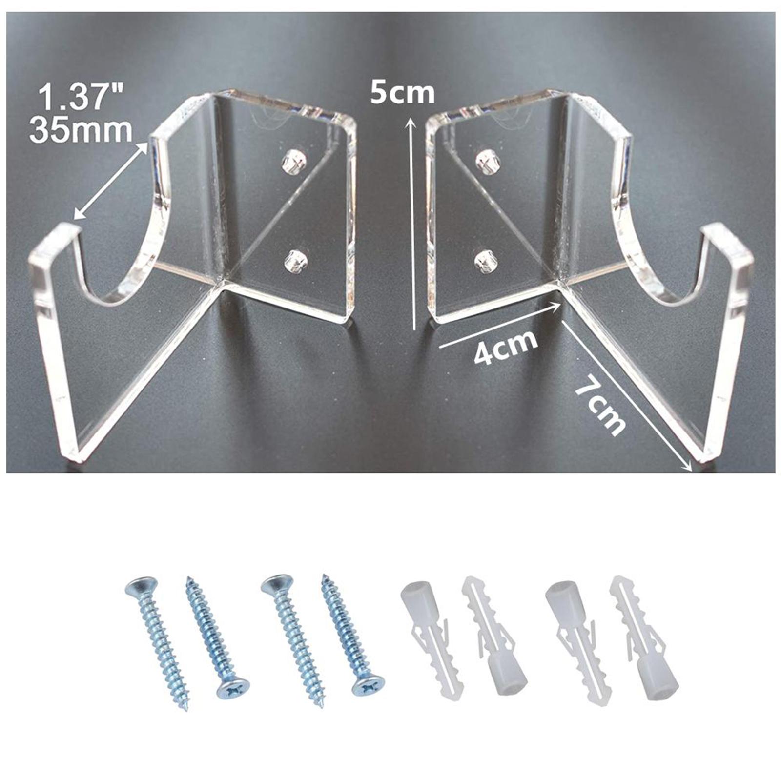 Fishing Rod Holder Wall Bracket Ceiling Rack Clear for Garage Cabin Basement