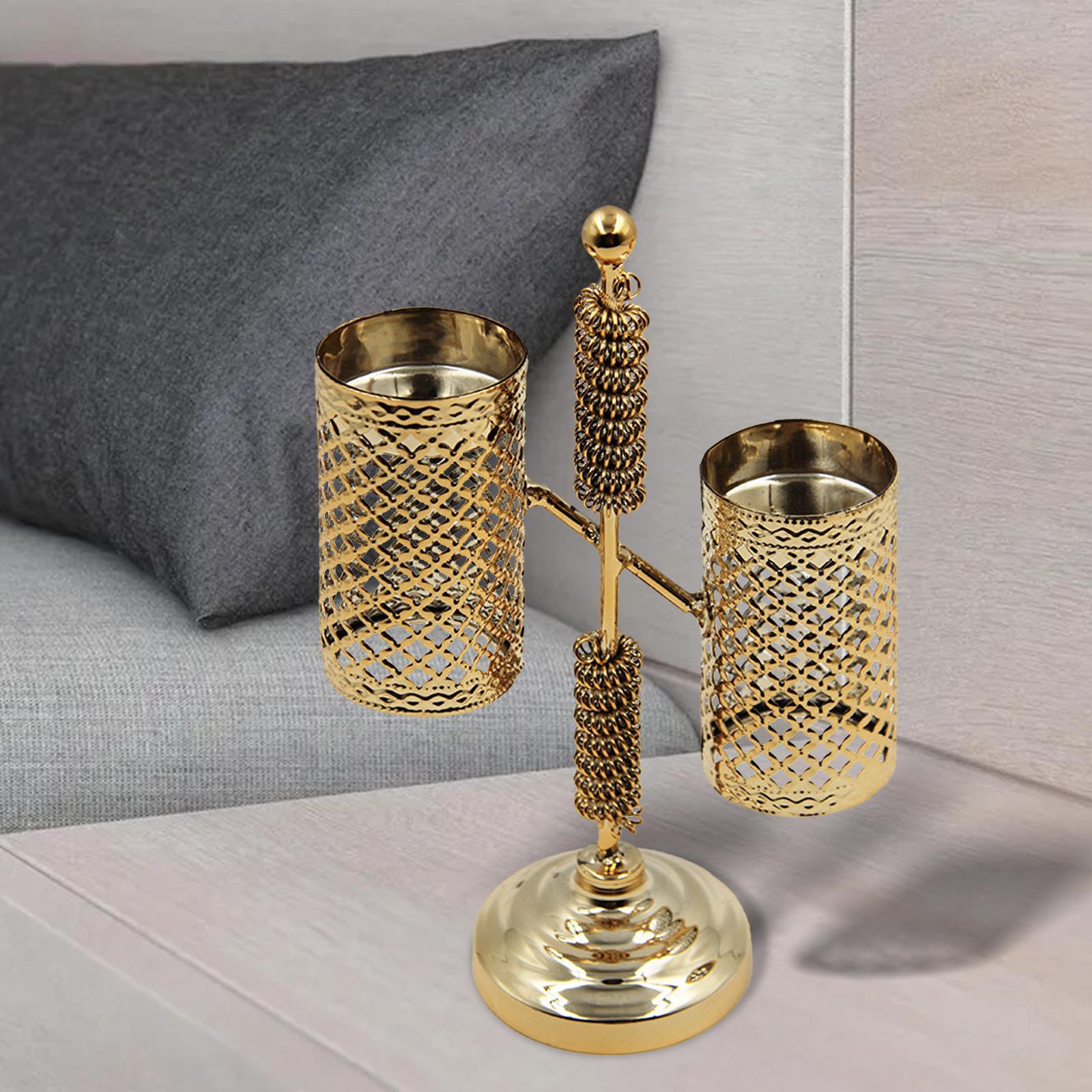 Candlestick for Taper Candles Metal Pillar Candle Holder for Dining Room Decoration