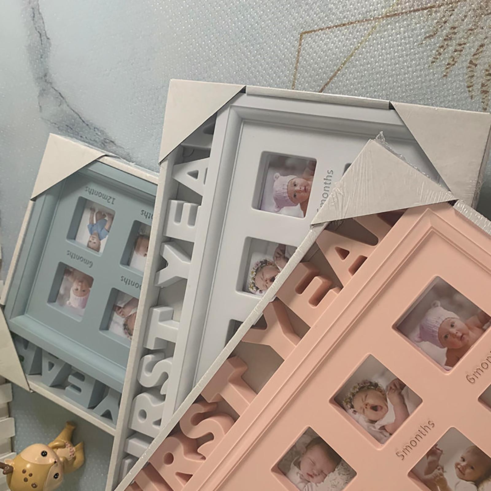 Baby's First Year Picture Photo Frame DIY Keepsake Newborn Baby Shower Gift