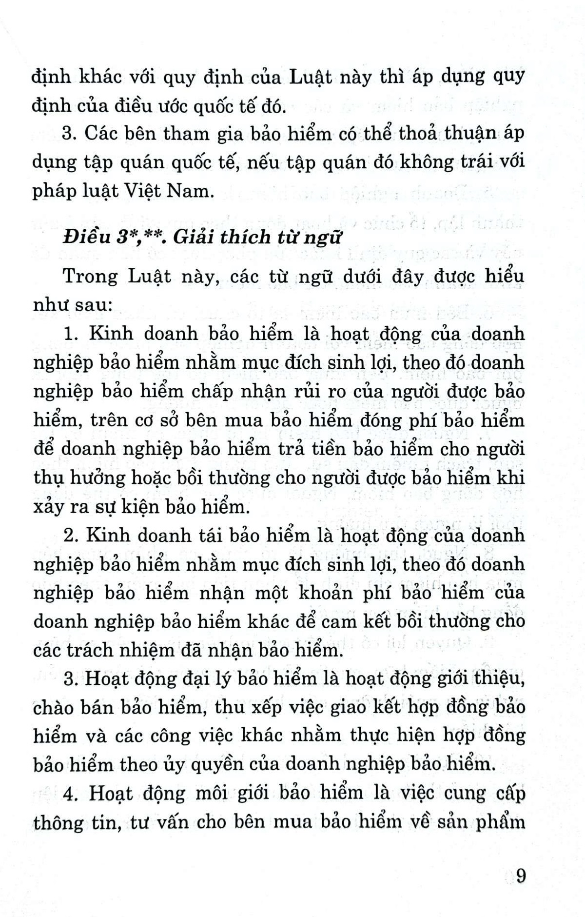 Luật kinh doanh bảo hiểm