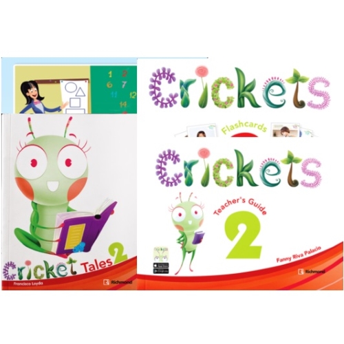 Crickets 2 Teacher's Pack (TG,Teacher's Resoure,SC,FC,Crickets Tales,Classroom Language FC)