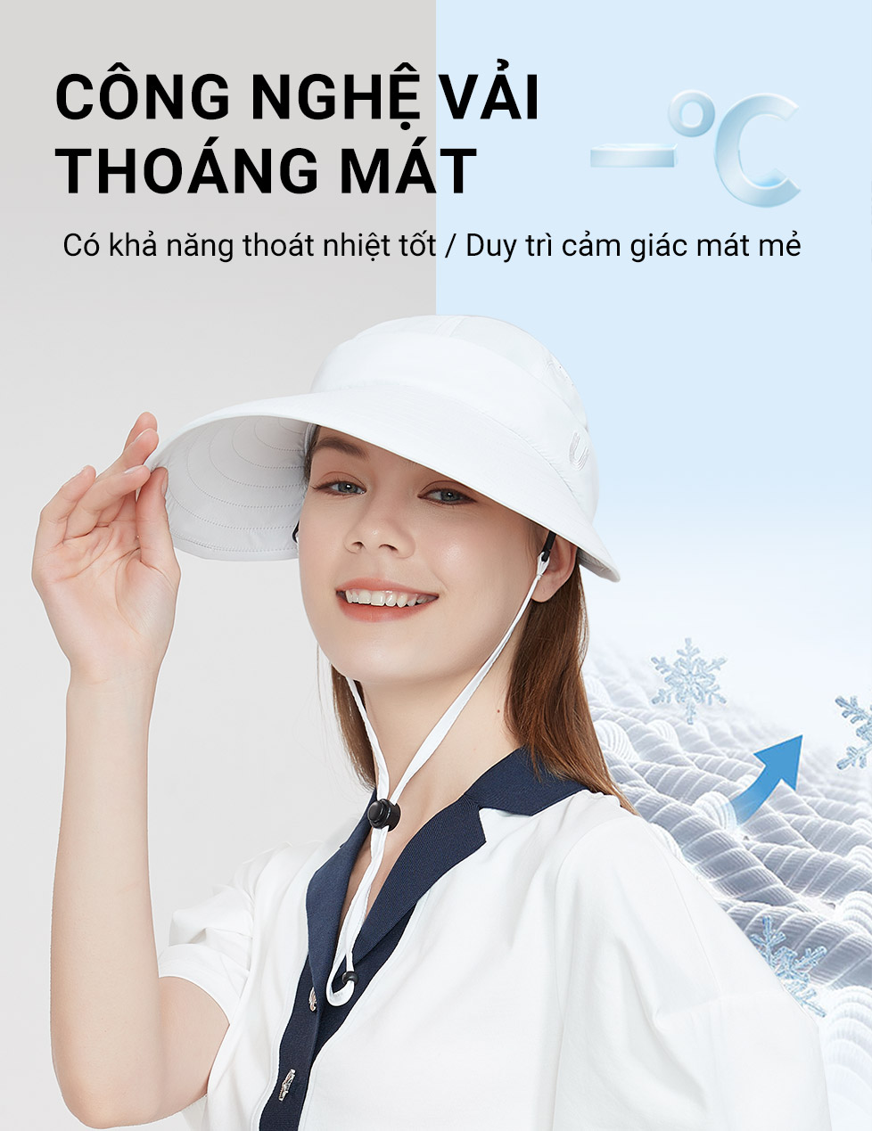 Nón Rộng Vành Chống Nắng Unisex UV100 MF23315