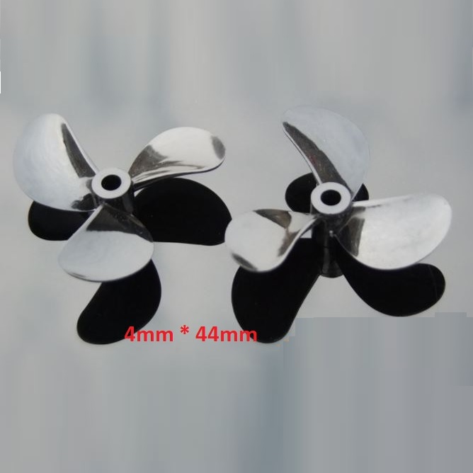 Chân vịt thuận nghịch 3 lá đường kính 44mm trục 4mm chất liệu nhựa