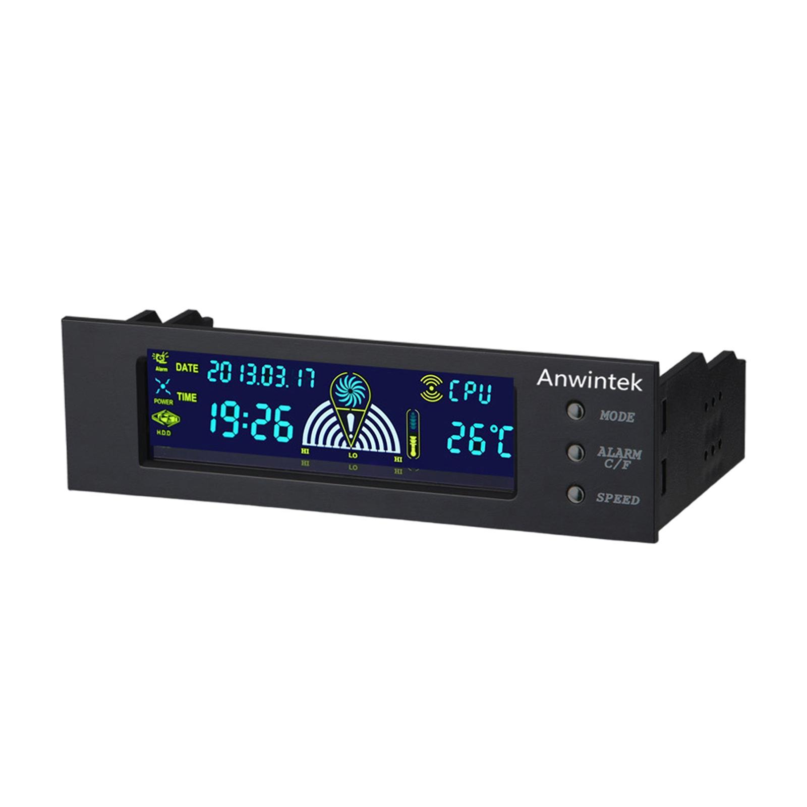 Computer Temperature Monitor 5.25” Optical Drive Position Hardware for