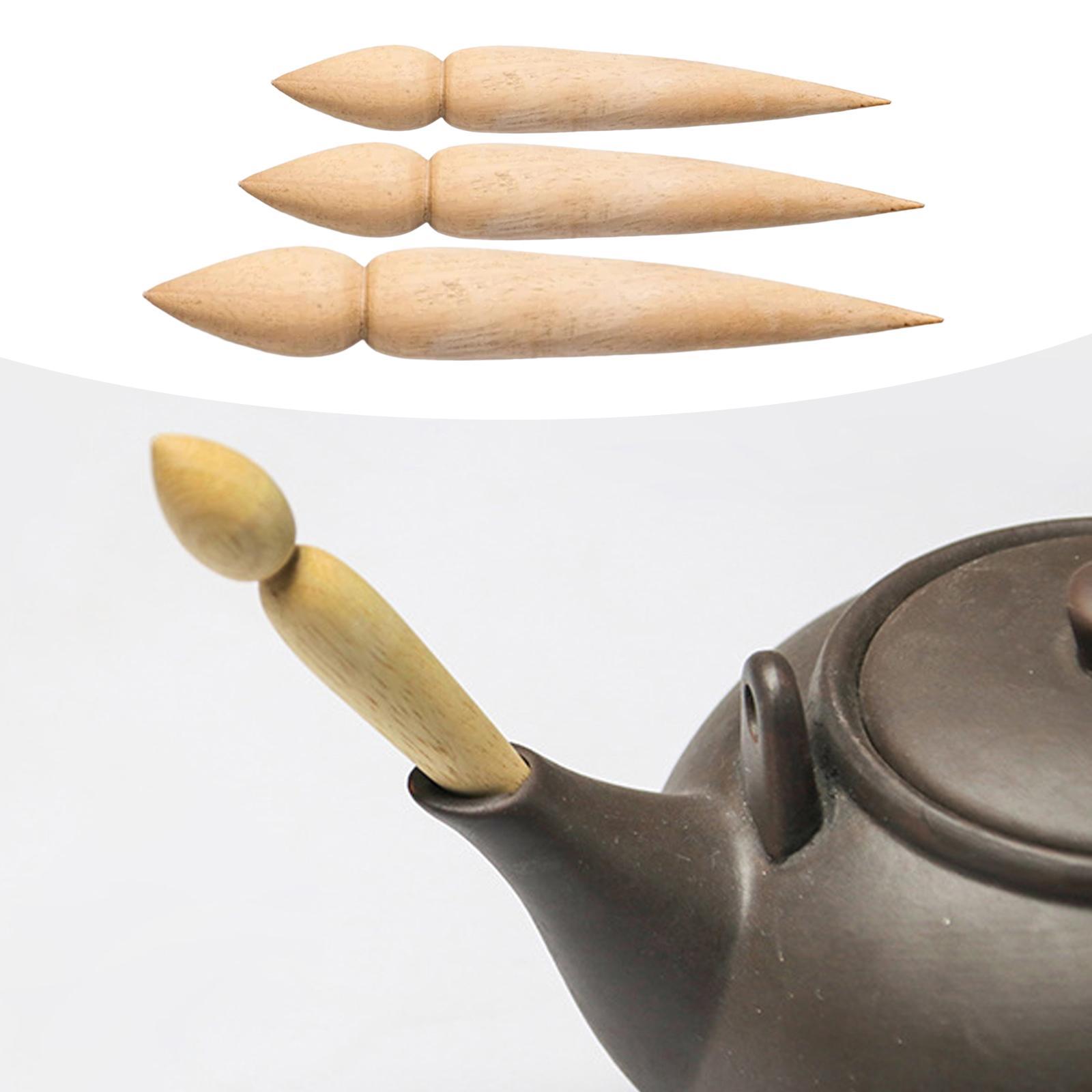 Wooden Punch Artworks Modeling Tool Pot Making Pottery Teapot Spout Maker for Kid Adults