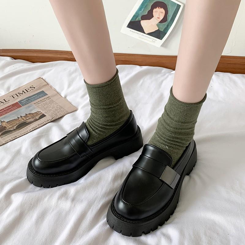 Giày búp bê phong cách retro Nhật Bản xinh xắn thời trang cho nữ