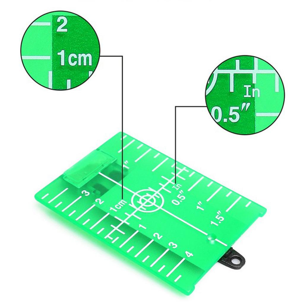 Magnetic Floor Laser Target Plate Card with Stand for Beam Application Green