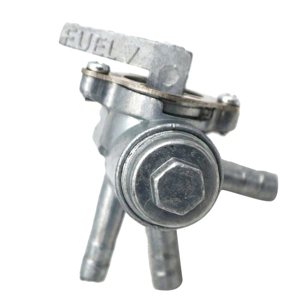 4pcs 3 Way Petcock Fuel Tank Shut Off Valve for ATV Motorcycle Dirt Bike