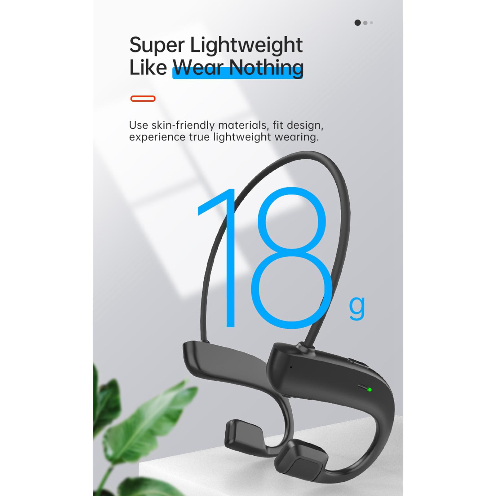 Bone Conduction Headphones Bluetooth Wireless Stereo with Mic for Running Driving Cycling Waterproof Open Ear Sports Headsets for Android