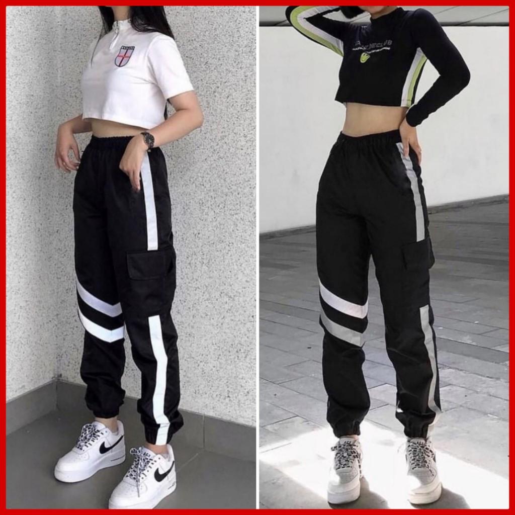 Quần Jogger Phản Quang Phối Túi Hộp