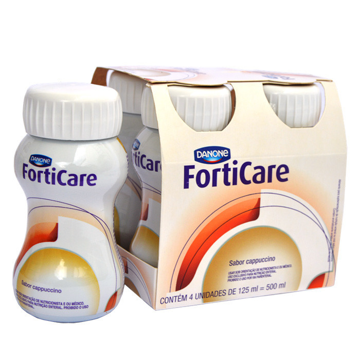 Sữa nước cao năng lượng FortiCare Cam Chanh 125ml lốc 4 chai- cho bệnh nhân ung thư