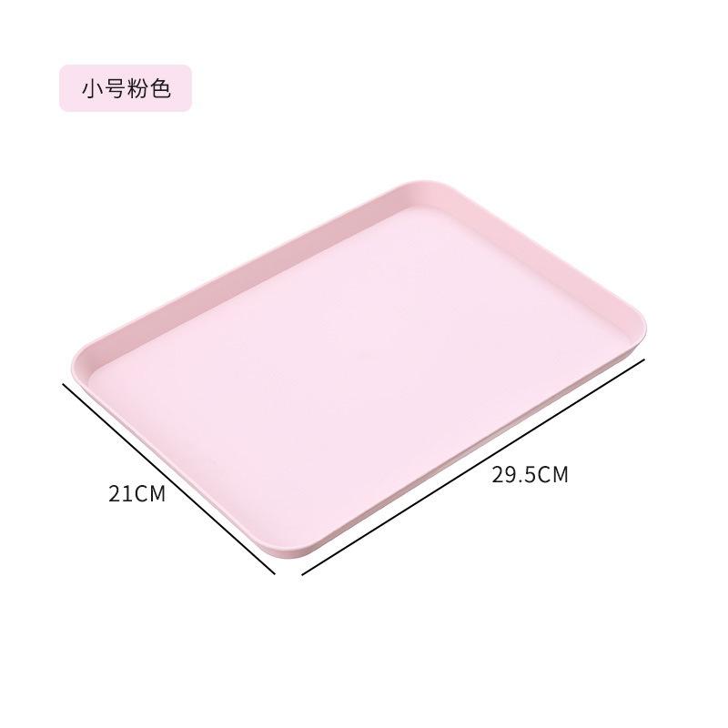 Khay Nhựa Hình Chữ Nhật Đựng Thức Ăn Họa Tiết