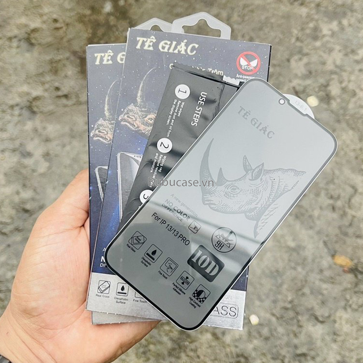 Kính Cường Lực Chống Nhìn Trộm Tê Giác Cho iPhone Full Màn Hình - Đã Có Cường Lực Cho iPhone 14 / 14 Pro / 14 Promax