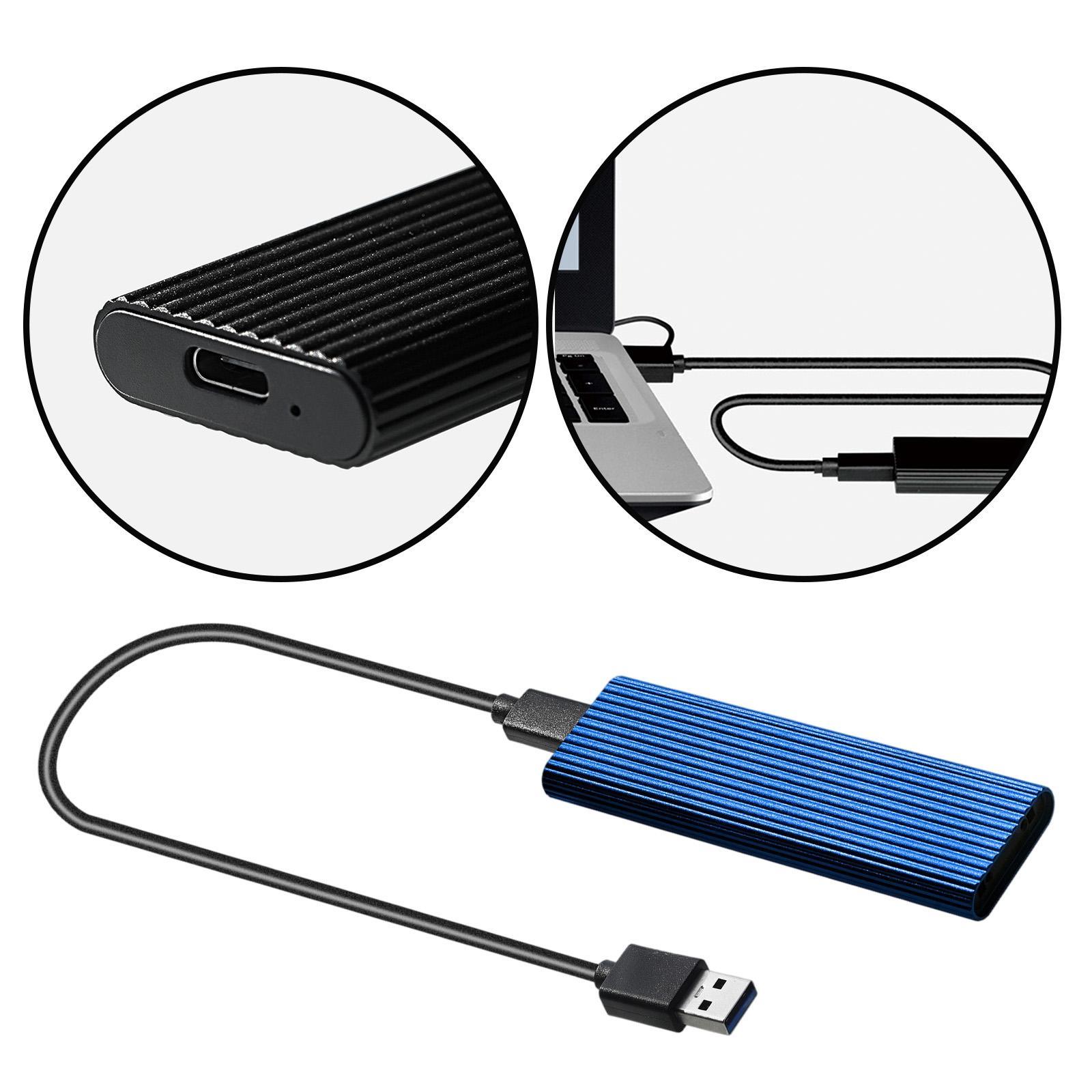 2pcs USB 3.0 to NGFF M.2 B Key SSD External Enclosure Case Cover Adapter