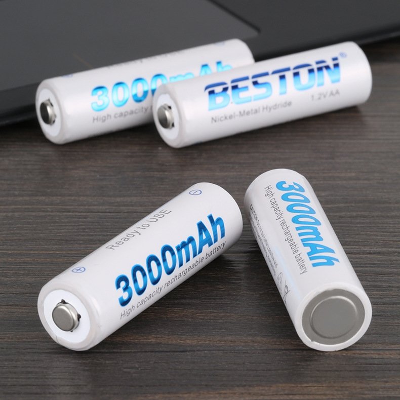 TẶNG KÈM SẠC PIN CHÍNH HÃNG BESTON Hộp 4 Pin sạc AA3000 mah tặng kèm bộ sạc pin 2 slot chính hãng BESTON