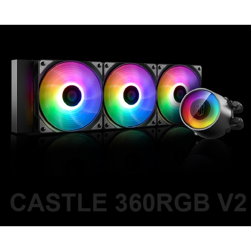 Bộ tản nhiệt cho CPU Deepcool Castle 360RGB V2 - Hàng Chính Hãng