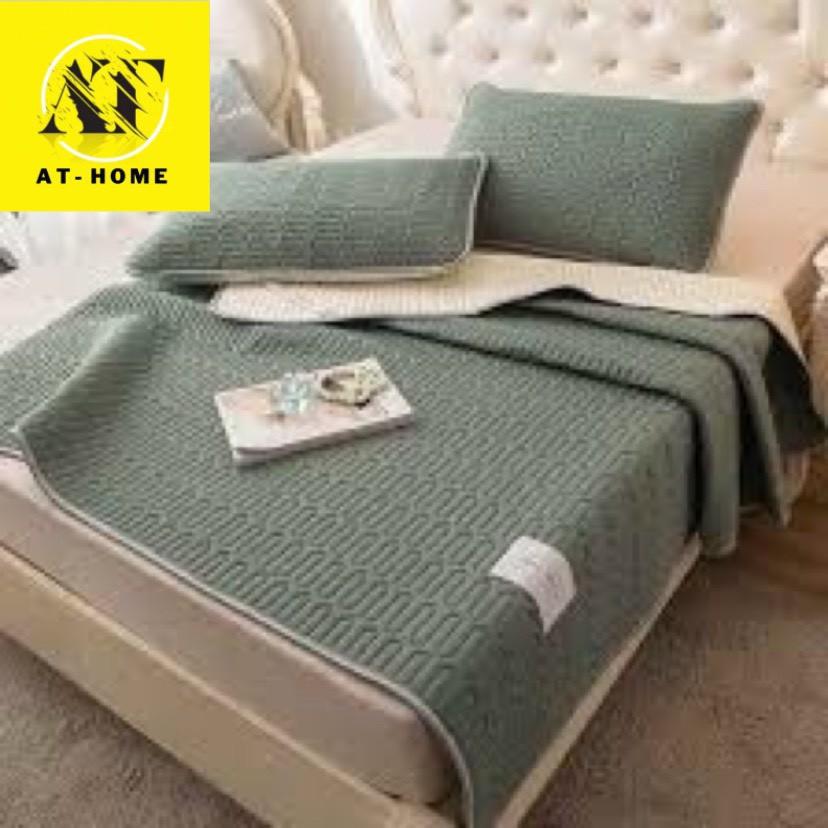 Chiếu Điều Hoà Cao Su Non Tencel Phong Cách LAN PHAM BEDDING - Loại 1 - Màu Trơn