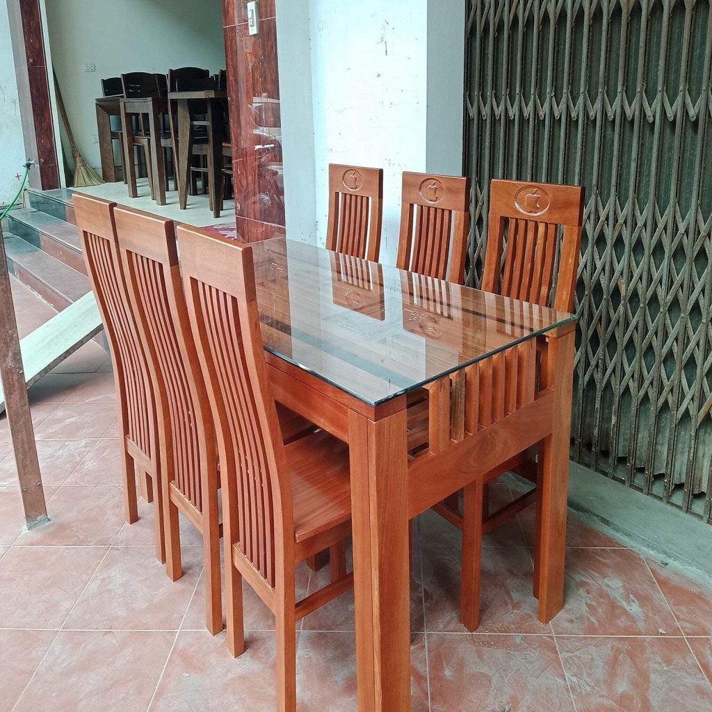 Bộ Bàn Ăn 2 Tầng Gỗ Sồi Nga