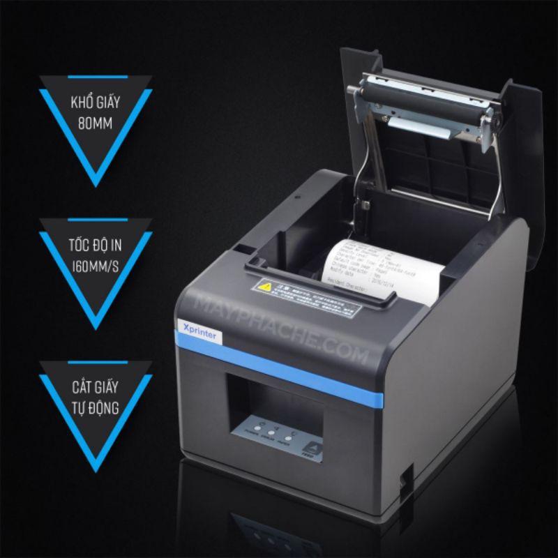 Hàng nhập khẩu - Máy in bill hóa đơn XPRINTER N160ii USB sử dụng giấy đến K80