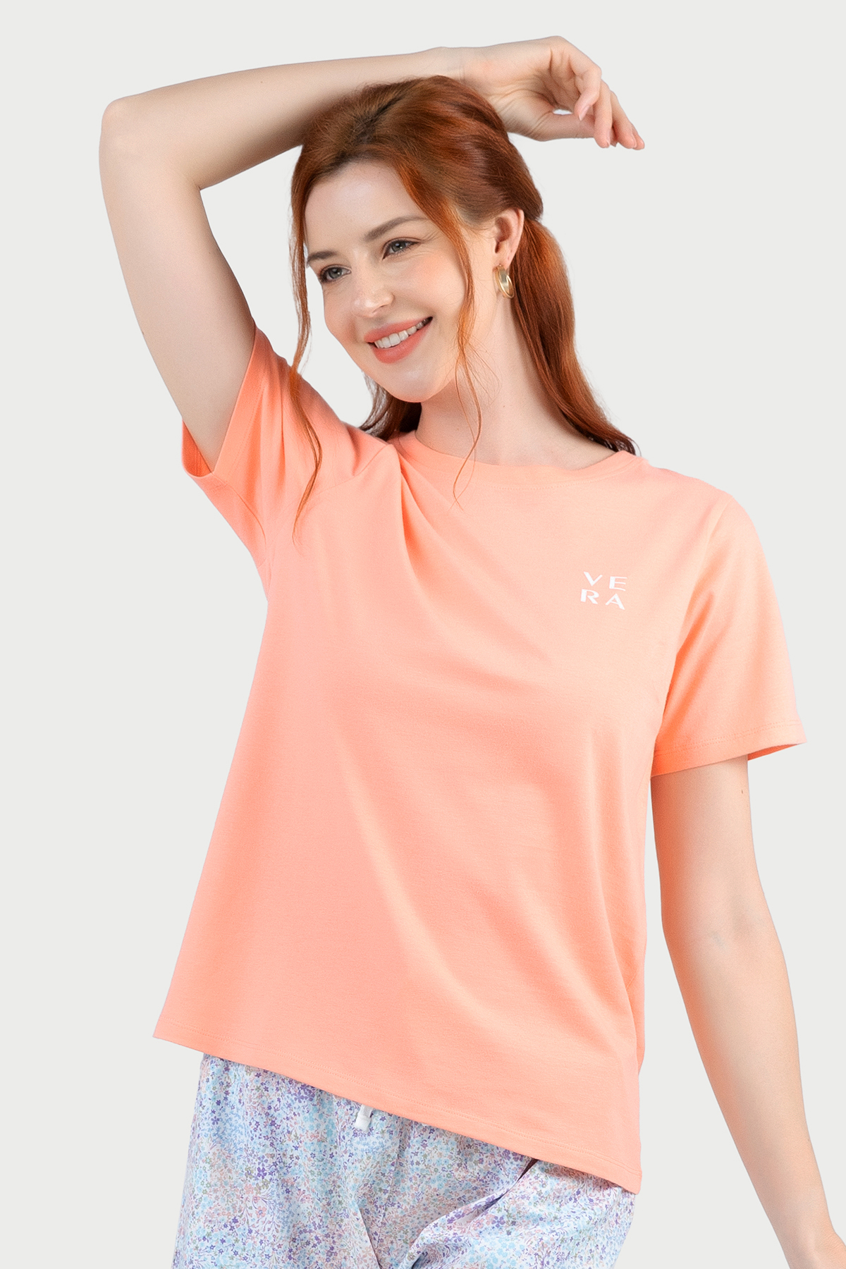 Áo thun tay ngắn cổ tròn VERA - 0507