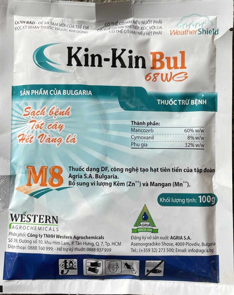 Sản phẩm bảo vệ cây trồng KIN KIN BUL M8 gói 100gr