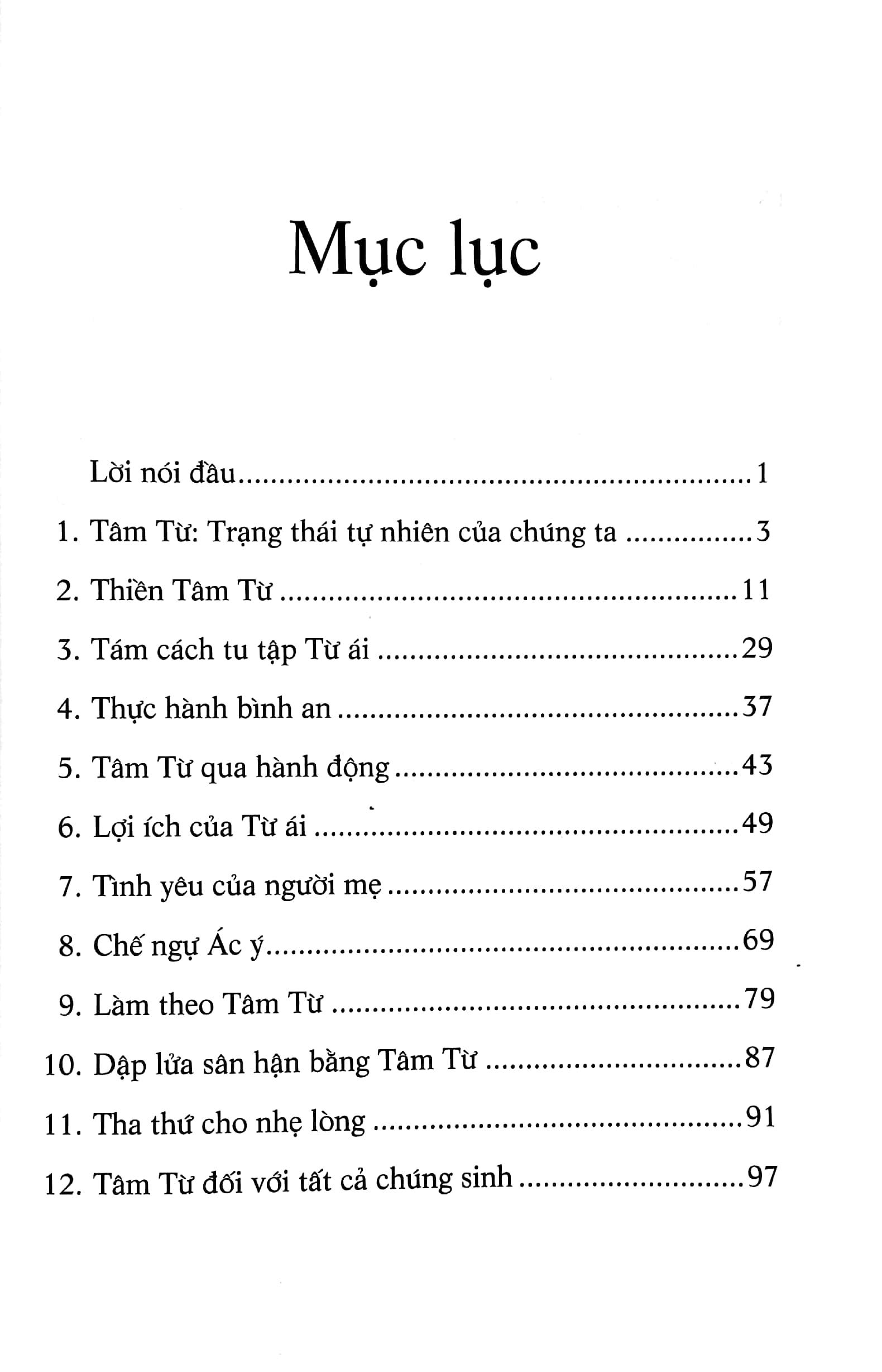 Tâm Từ Thực Hành Căn Bản