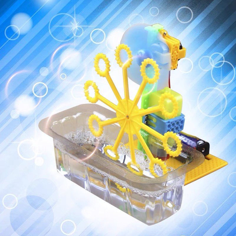 Đồ Chơi Lắp Ráp Máy Thổi Bong Bóng Xà Phòng Khoa Học STEAM 3D Đồ Chơi DIY Cho Trẻ Em Máy Thổi Bong Bóng Xà Phòng Lắp Ráp Gỗ Cho Bé Đồ Chơi Gỗ DIY