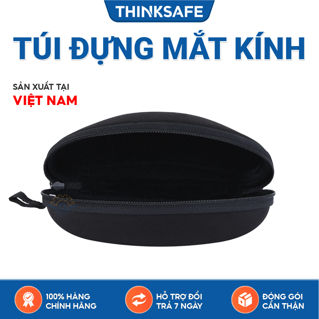 Hộp Đựng Mắt Kính Thinksafe Bảo Vệ Mắt Kính Khỏi Va Đập, Trầy Xước Vừa Hợp Thời Trang Chất Liệu Bền Đẹp, Có Móc Treo Tiện Dụng