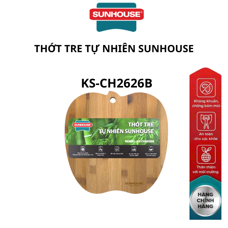 Thớt tre tự nhiên Sunhouse KS-CH2626B KS-CH3522B KS-CH3626B