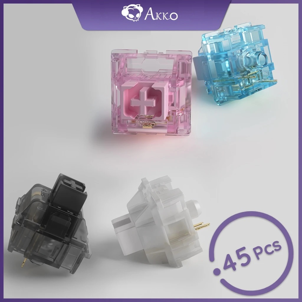 Công tắc thay thế bàn phím cơ AKKO CS Switch (Crys tal/Haze Pink)_Mới, hàng chính hãng