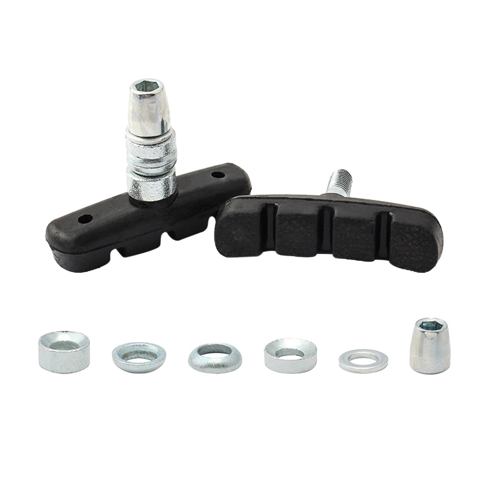 Bike V Brake Pad Replacement V-Brake Blocks Brakes Caliper Rubber Shoes Pads