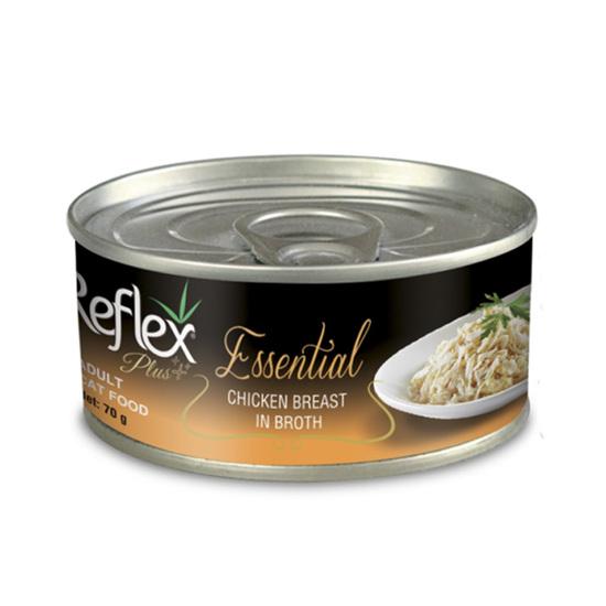Thức ăn cho mèo Reflex Plus Essential Chicken Breast In Broth (hương vị Thịt gà) 70g