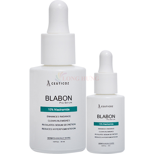 Serum dưỡng trắng chuyên dụng Emmié Ceuticoz Blabon 10% Niacinamide (9ml/30ml) - Hàng chính hãng