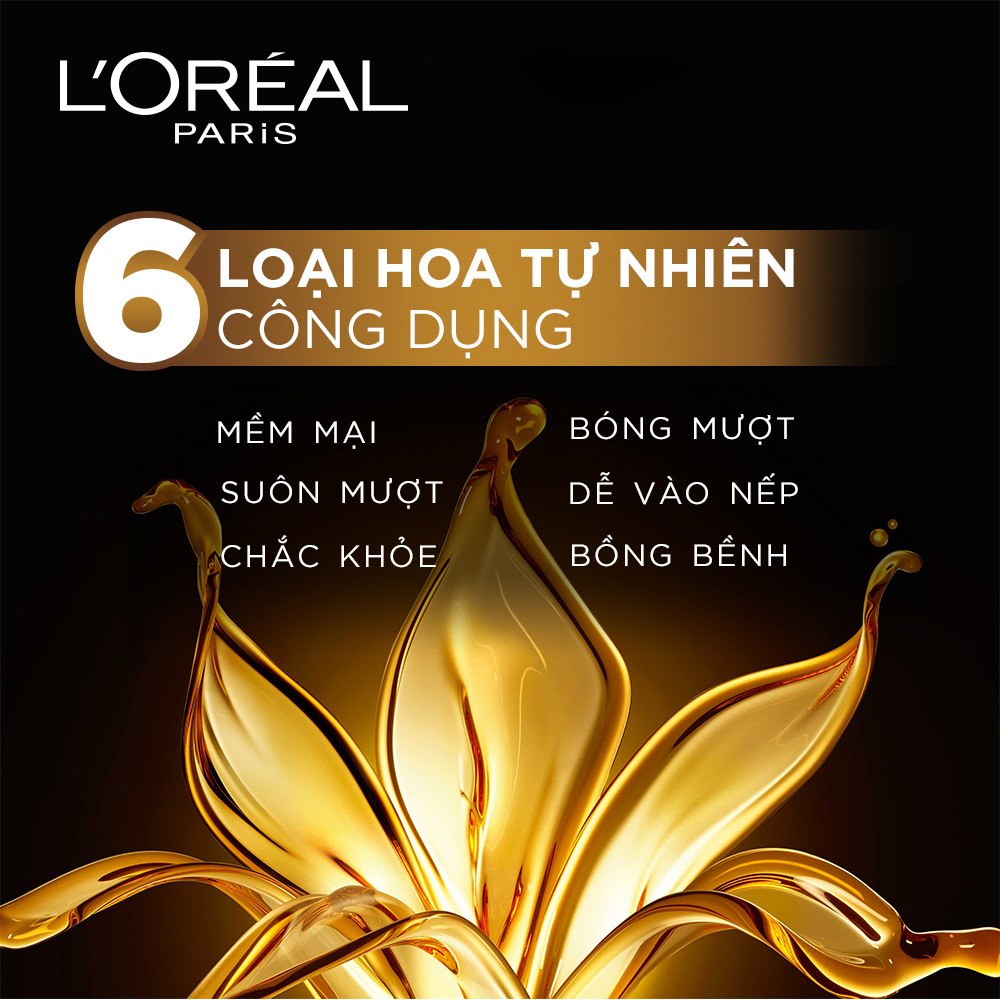 Dầu Xả L'Oreal Paris Chiết Xuất Tinh Dầu Hoa 325ml