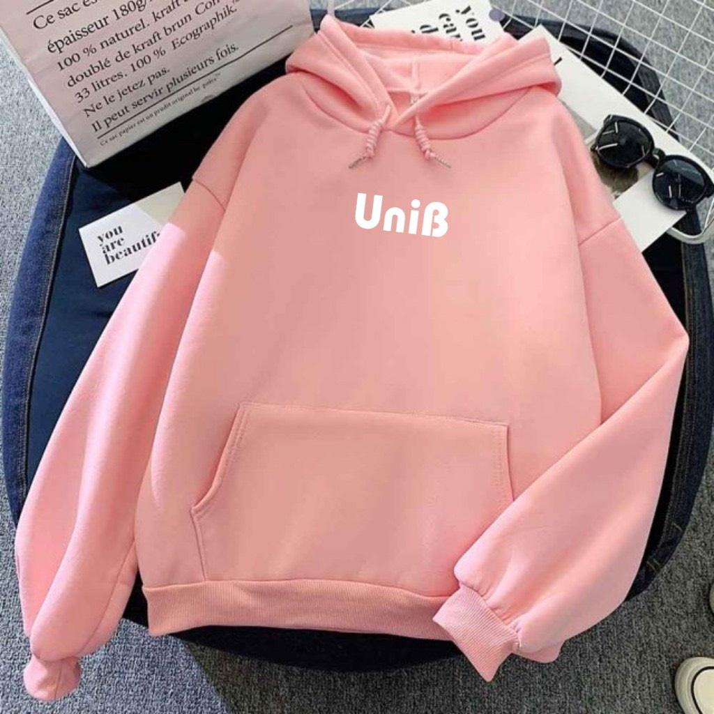 Free Ship - Áo Khoác Nỉ Hoodie UniB KNN29 - KNN29 - Hồng