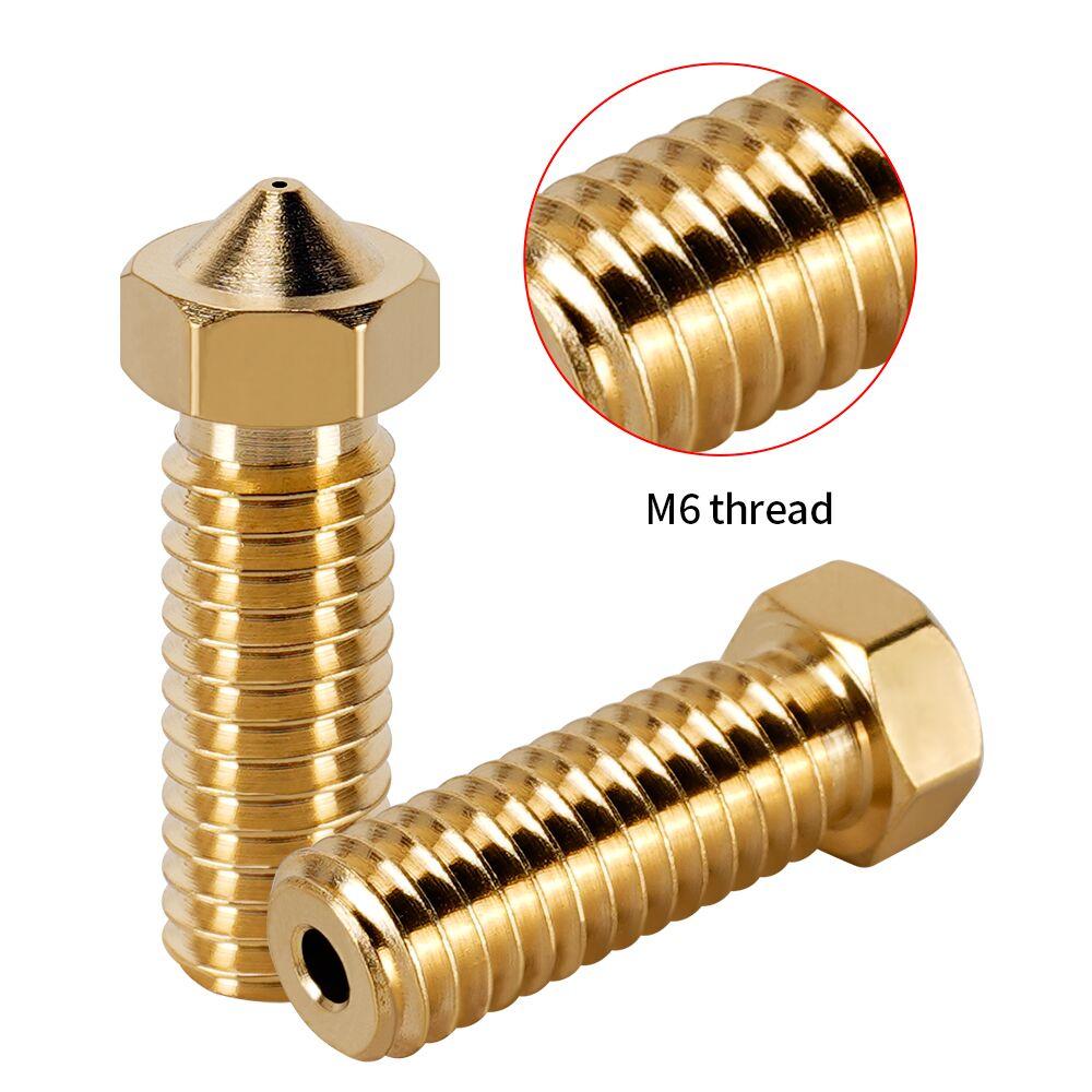 10 cái E3D V6 Vòi Vùng núi lửa bằng đồng thau M6 M6 Máy in 3D mở rộng Mở rộng Nốt nóng